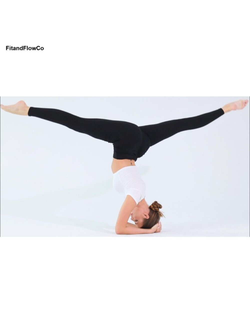 High Waisted Tummy Control Yoga Leggings Full Length Athletic Pants - Picture 6 of 6